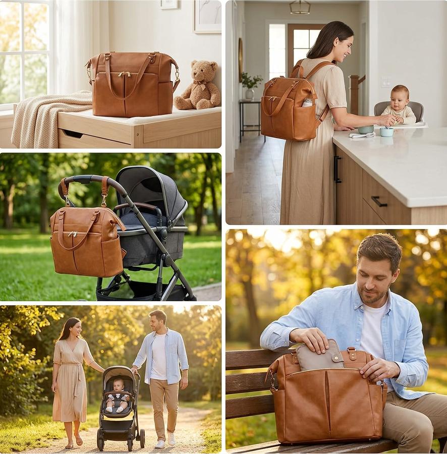 MOMINSIDE 4-in-1 Tote in lifestyle setting