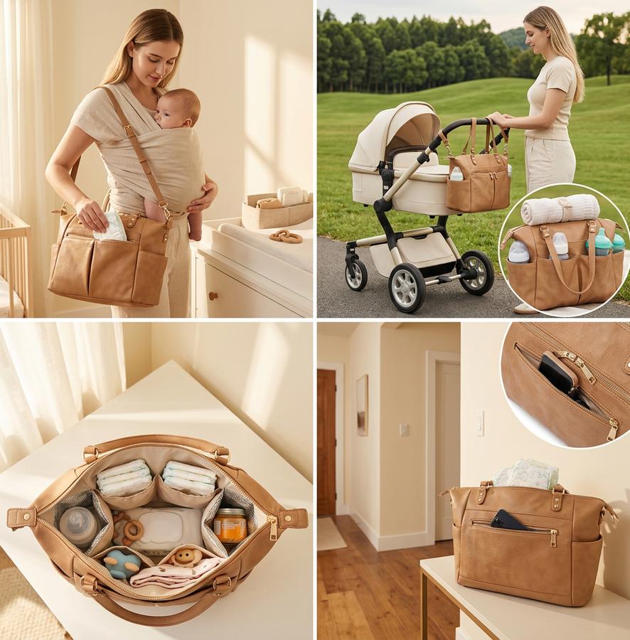 MOMINSIDE Tote Purse in lifestyle setting